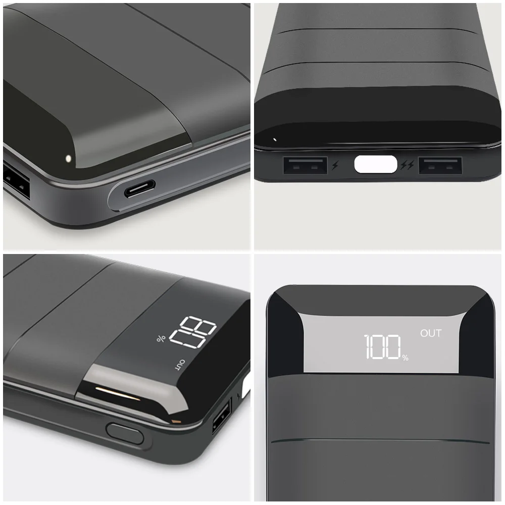 Внешний аккумулятор 20100 мАч внешний с двумя usb портами зарядное устройство для