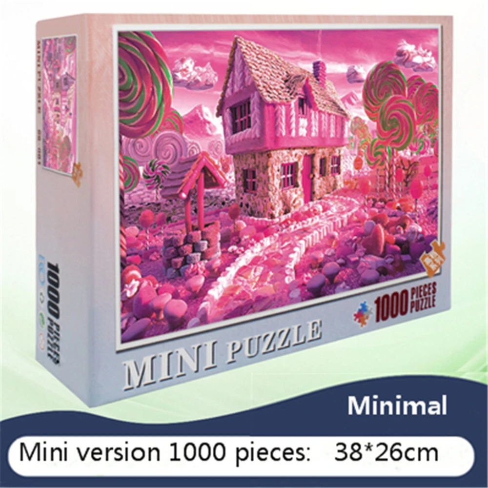 VAVIS TOVEYMini 1000 шт. самая маленькая 3d головоломка сложная древесная целлюлозная