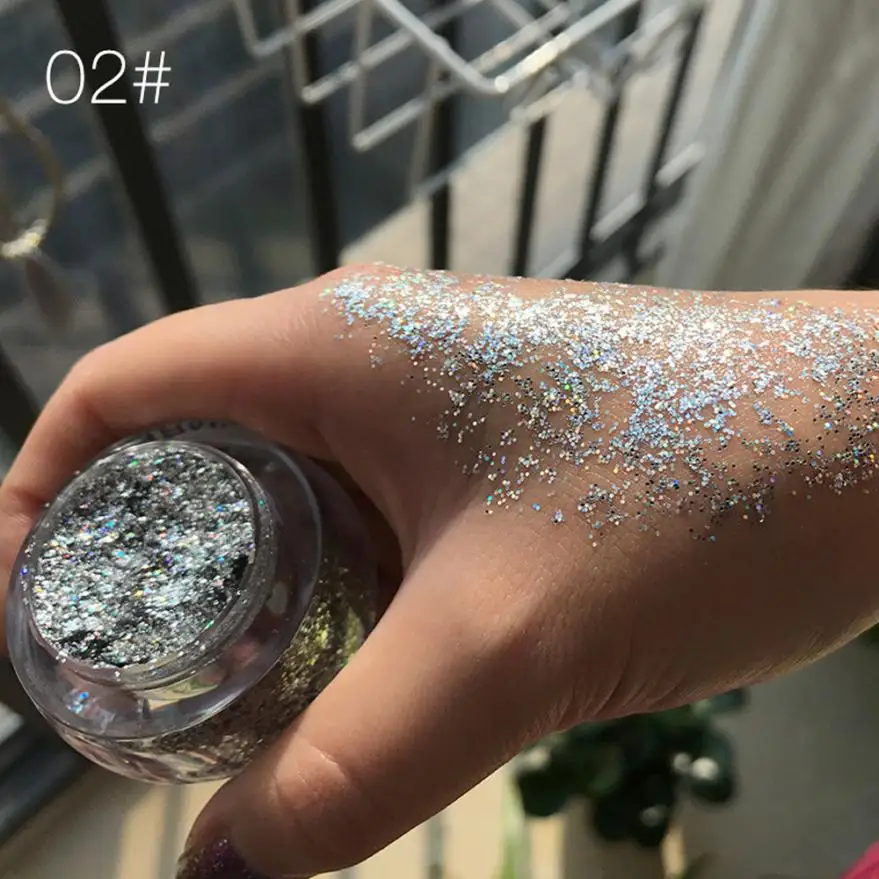 Макияж блестящие тени для век мерцающие пигменты свободная пудра макияж AU12