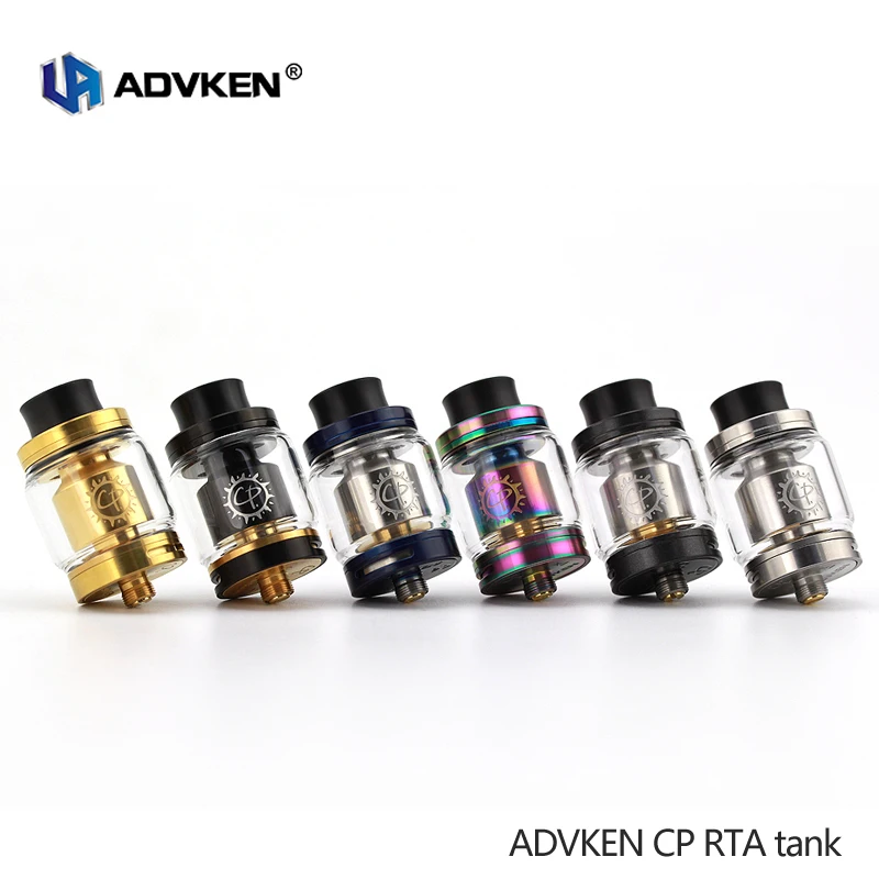 Оригинальный ADVKEN CP RTA бак 810 капельный наконечник 24 мм Одна Головка Катушки vape