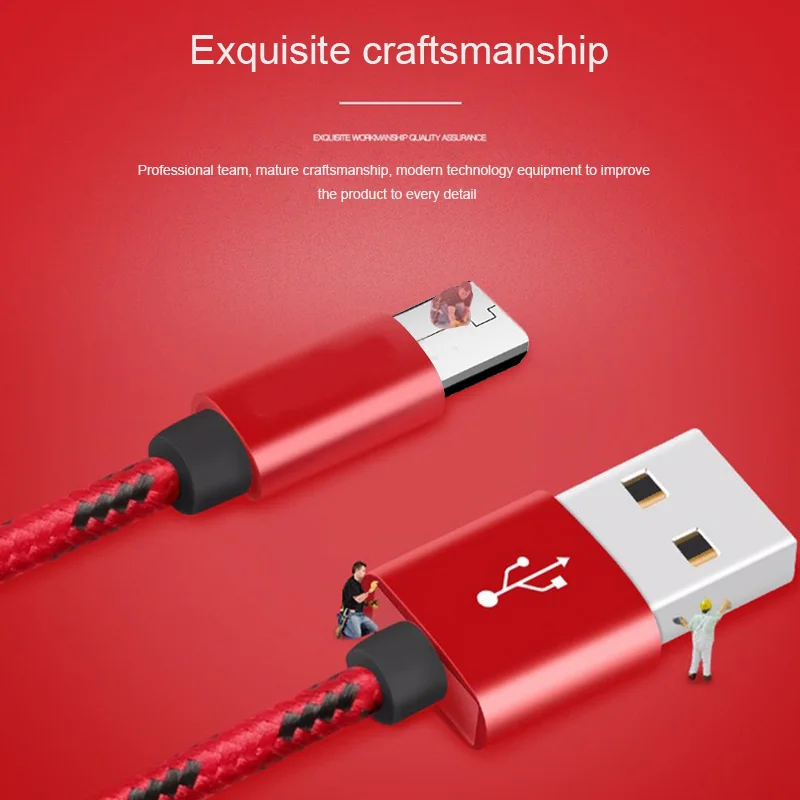 Кабель Micro USB для зарядки и передачи данных 25 м 1 2 3 Samsung galaxy S7 S6 Huawei Xiaomi Redmi 4X