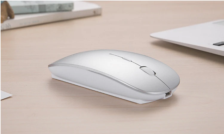 Беспроводная мышь 2 4G мини перезаряжаемая компьютерная для Win10 Dell Acer Hp Asus Mice Silent