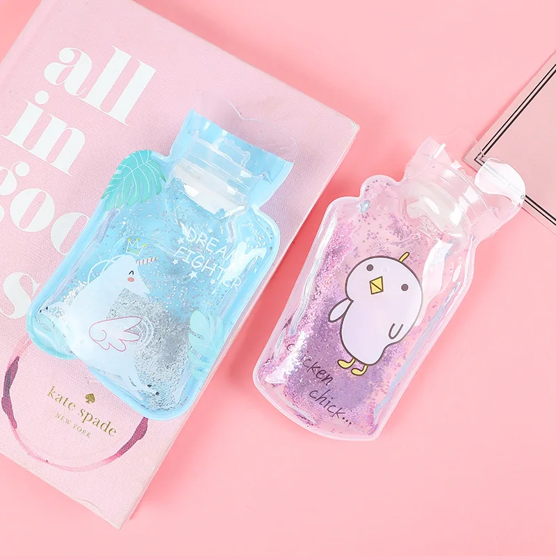 1 шт. Творческий зыбучие пески pp/PVC прозрачный горячий бутылка для воды в