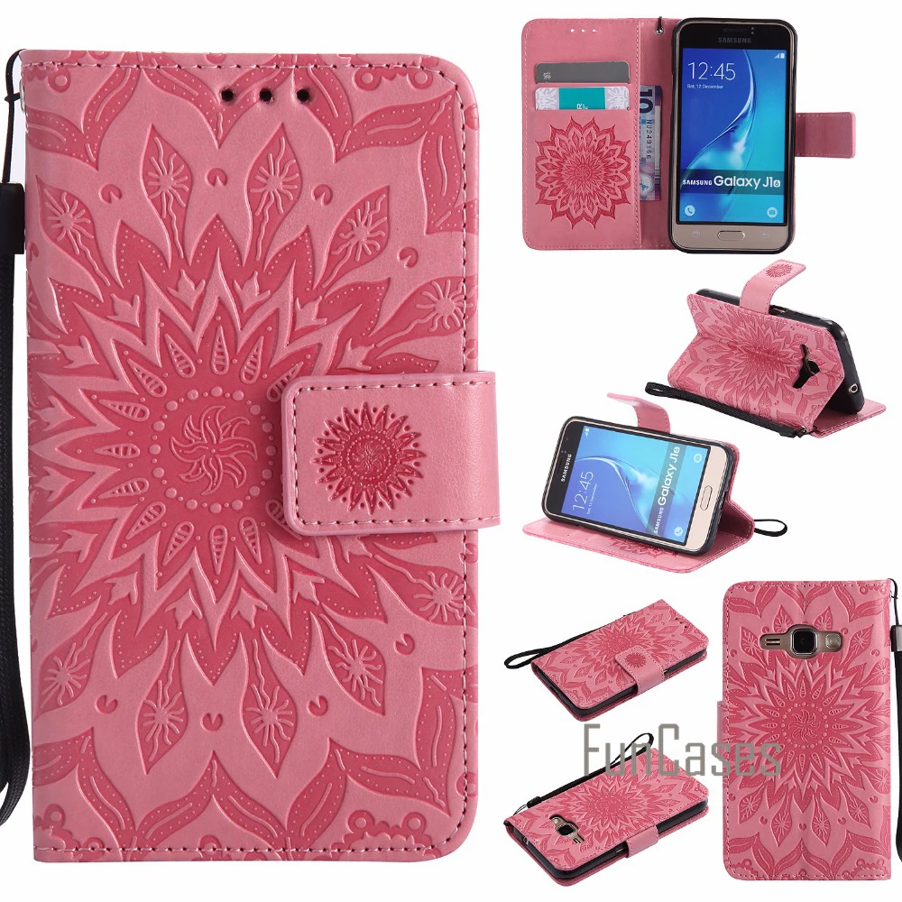 Рельефный чехол на магнитном замке coque samsung Galaxy J1 2016 fundas крышка J120 J120F + с