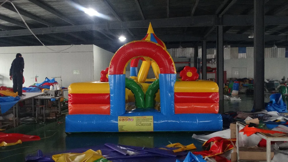 Надувной батут Маленькая детская горка игрушка для прыжков на открытом воздухе с