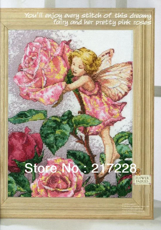 Набор для вышивки крестиком 14CT мечтательная фея Цветочная 36x45 см | Дом и сад