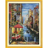 everlasting love christmas venetian scene ecological cotton chinese cross stitch kits counted stamped 11ct 14ct sales promotion