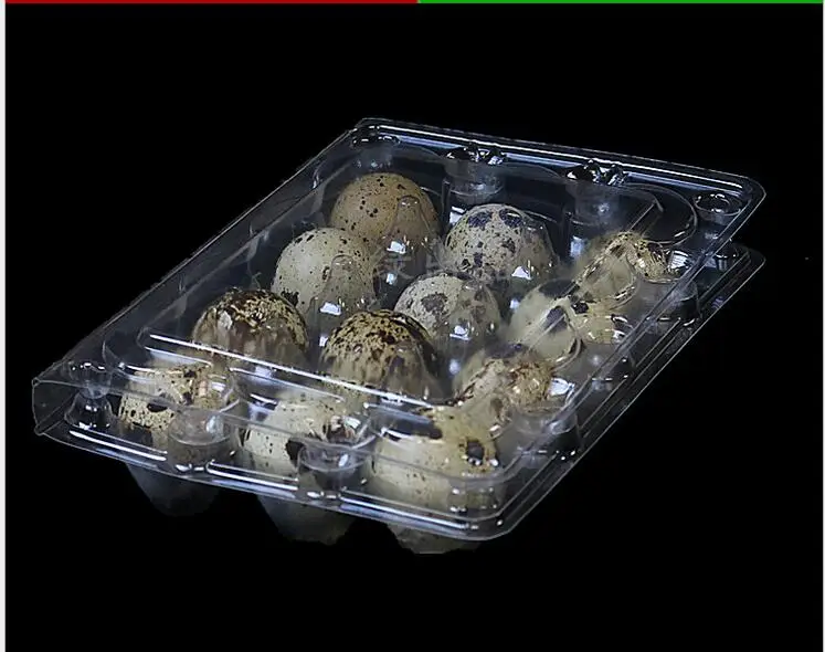 

12 Holes Quail Egg Containers Plastic Egg Boxes D28mm/H39mm 1000pcs/lot