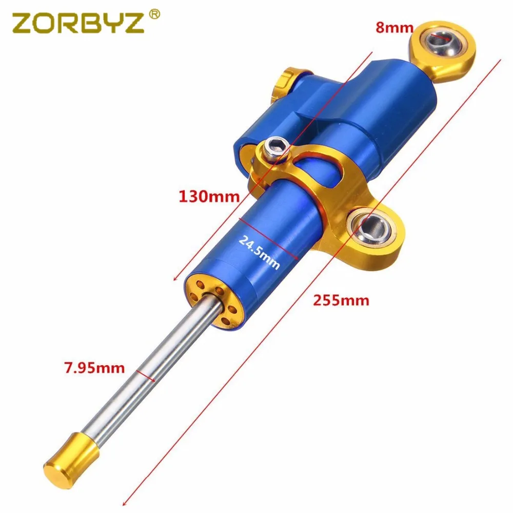 ZORBYZ Регулируемый стабилизатор руля для мотоцикла Honda Kawasaki Ducati