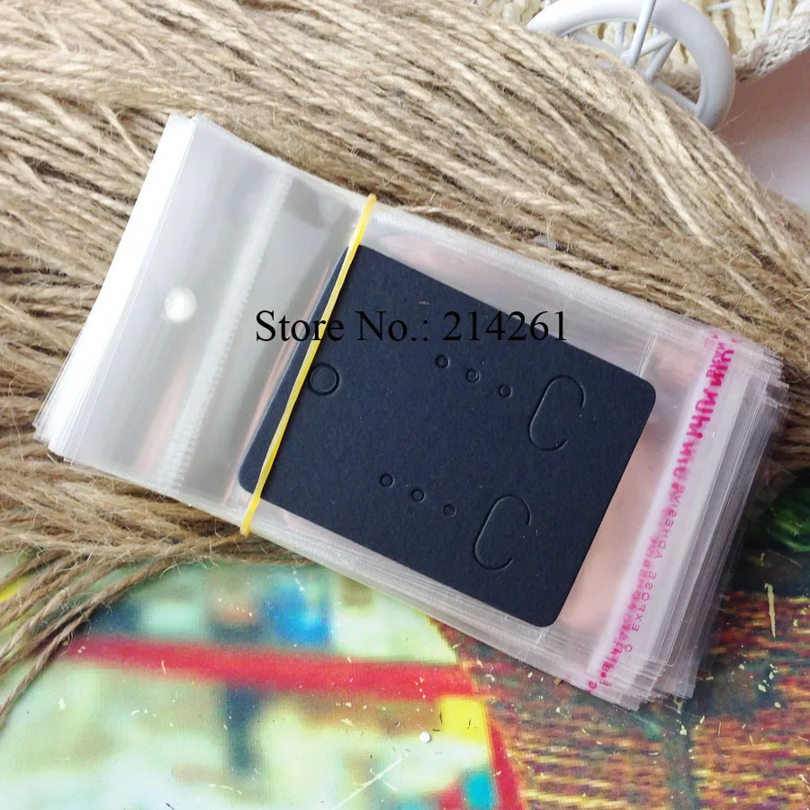 DIY Цепочки и ожерелья мешок карточки серьги карты OPP 100 шт./лот логотип стоить