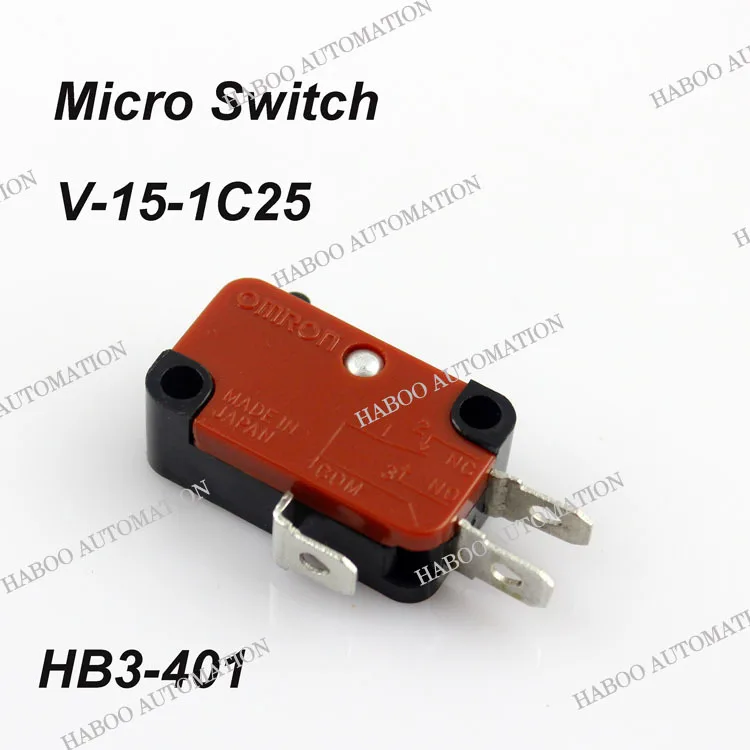 10 шт./лот HABOO mini V 15 1C25 micro switch 3pin Мгновенный Концевой выключатель Кнопка доставка