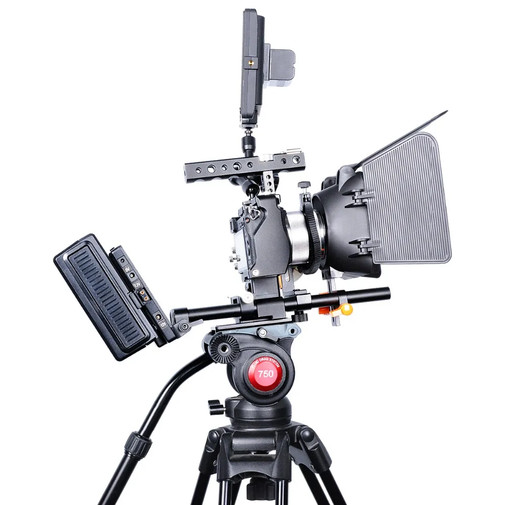Алюминиевый сплав DSLR камера видео клетка комплект стабилизатор с верхней ручкой