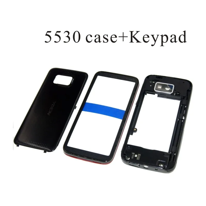 Для Nokia C5-00 5130 5530 5320 Корпус Передняя Лицевая панель рамка чехол+ задняя крышка/крышка батарейного отсека+ клавиатура