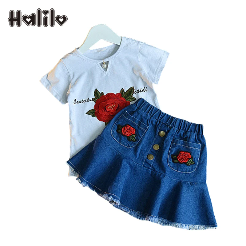Детские комплекты с шортами Halilo комплект одежды для девочек Повседневная