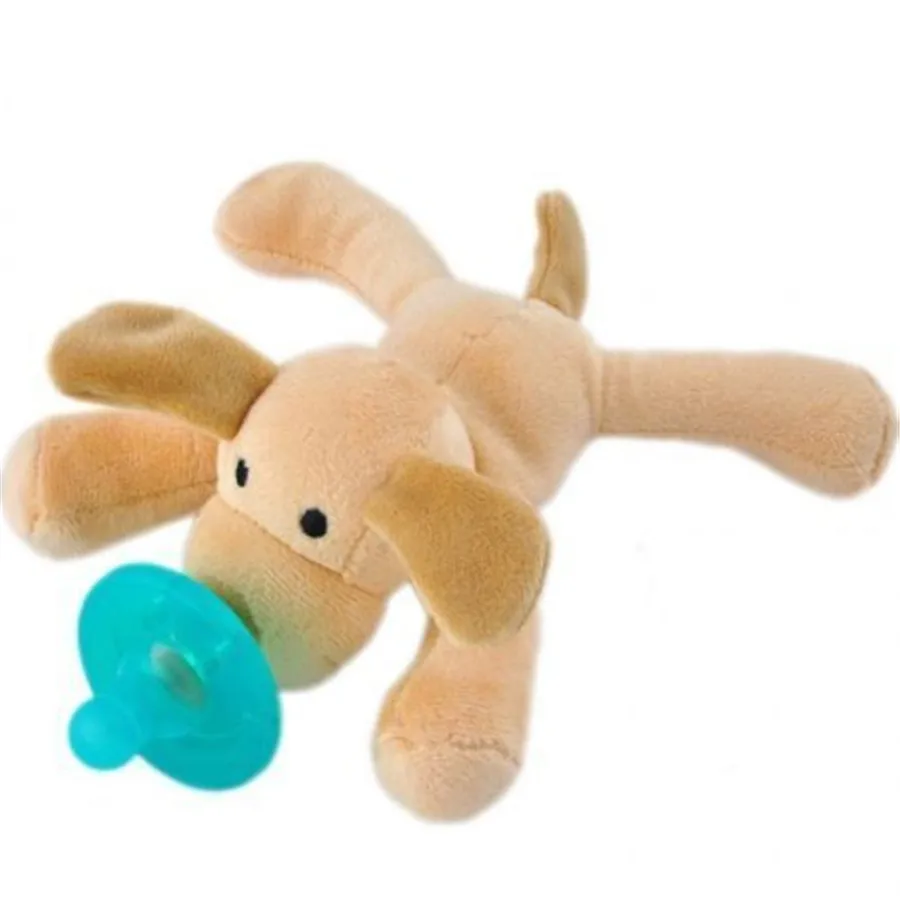 1Pcs Cartoon Pacifier Toddler Infant Baby Soothie Boy Girl Kids Silicone Pacifiers Cuddly Plush Animal | Мать и ребенок
