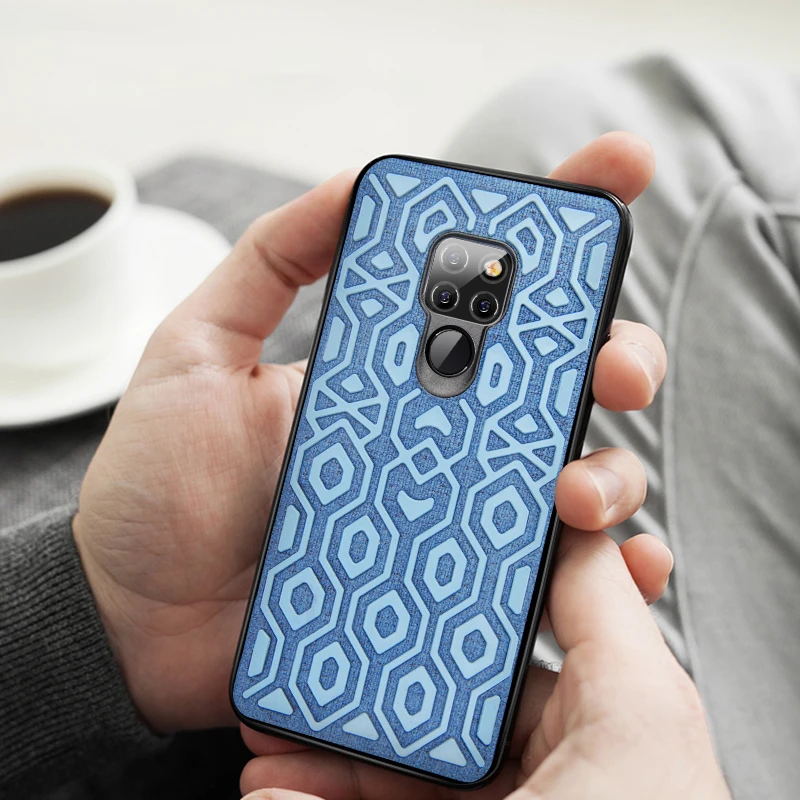 Чехол для Huawei mate 20 чехол X защитный силиконовый Противоскользящий тканевый