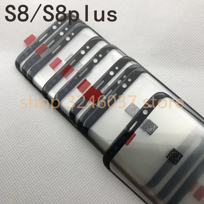 s8 edge передний Внешний стеклянный объектив Замена для samsung Galaxy s8 G950 S8 plus g955 lcd сенсорный экран+ клей+ Инструменты