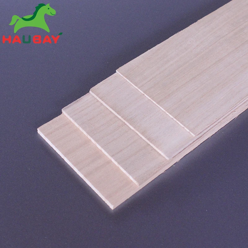 HAUBAY Paulownia Wood Sheet 1000x100x1/1.5/2/2.5/3/4/5/6/8mm 2pcs Sheets for DIY Crafting On Sale | Игрушки и хобби