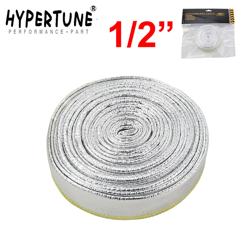

Hypertune - 1/2" Aluminized Reflective Mylar Foil Heat Shield Fire Sleeve (One roll=10m) HT1511A