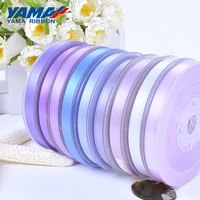yama 25 28 32 38 mm 100yardslot double face satin ribbon purple for party wedding decoration handmade rose flowers crafts gifts