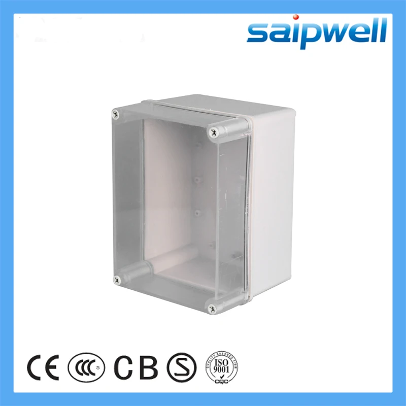 Saipwell 150*200*130 мм прозрачная дешевая Водонепроницаемая коробка IP66 пластиковая ABS