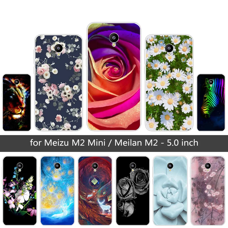 5 0 дюйма для Meizu M2 мини Чехол Мягкий ТПУ силиконовый черный матовый чехол
