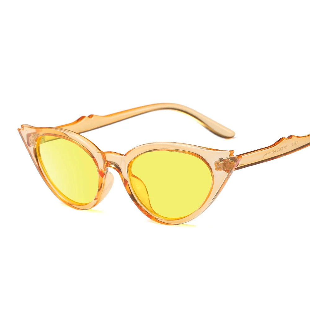 SOLO TU Trend Small Cat Eye Women Female Unique Sun Glasses Brand Designer Street Snap Personality For Ladies Sunglasses Oculos |