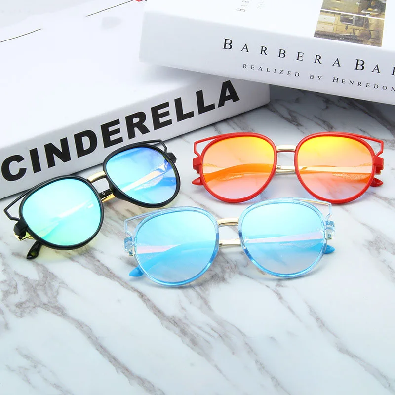 Luxury Baby Children Oval Sunglasses UV400 Sun Glasses Boys Girls Fashion Goggles Top Quality Oculos Shades E1803M | Аксессуары для