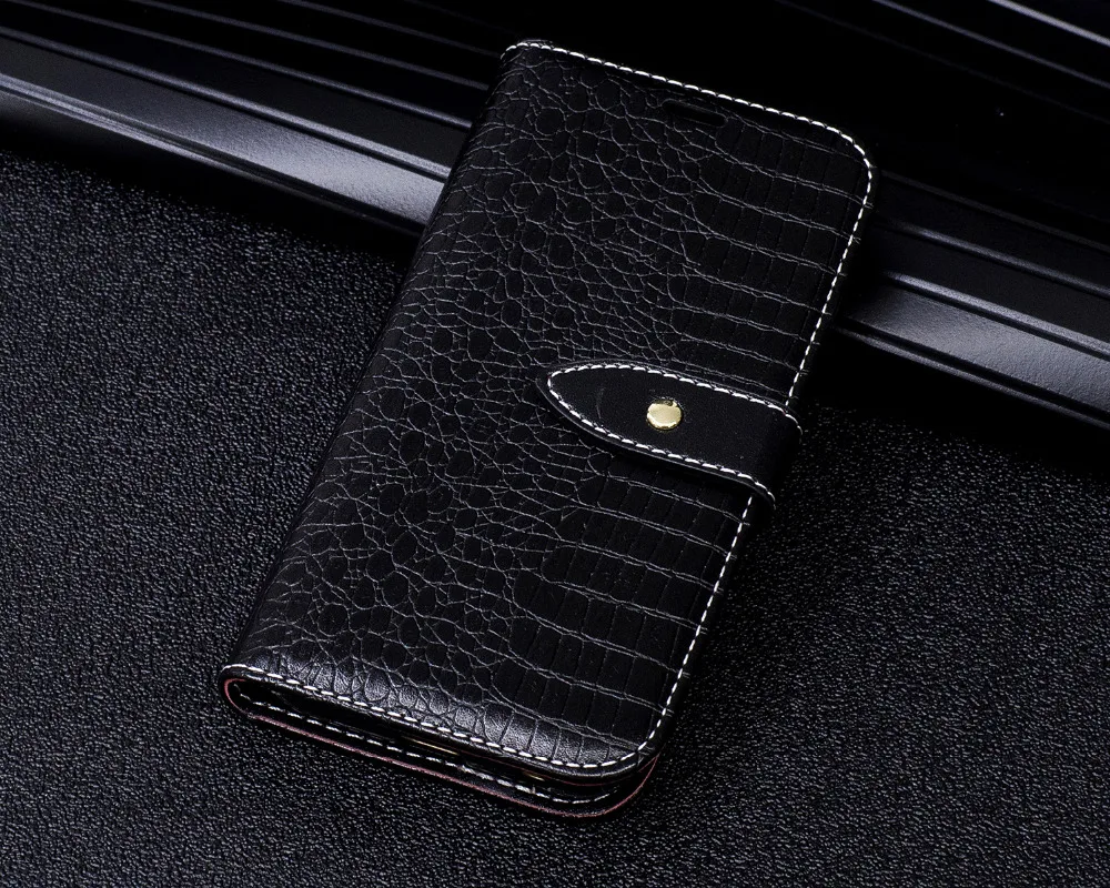 Роскошные Крокодил PU кожаный бумажник Флип Стенд чехол для LG K10 2017 X400 M250 M250N V5