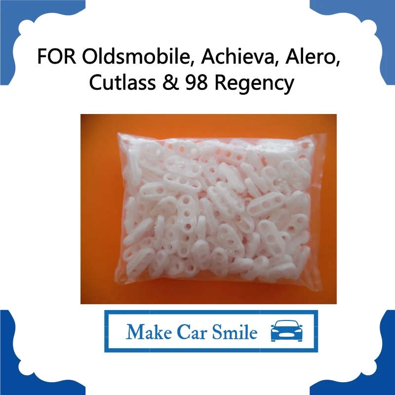 

Регулятор стеклоподъемника зажимы для направляющей, 100 шт. для Oldsmobile, fidela, Alero, Cutlass, 98