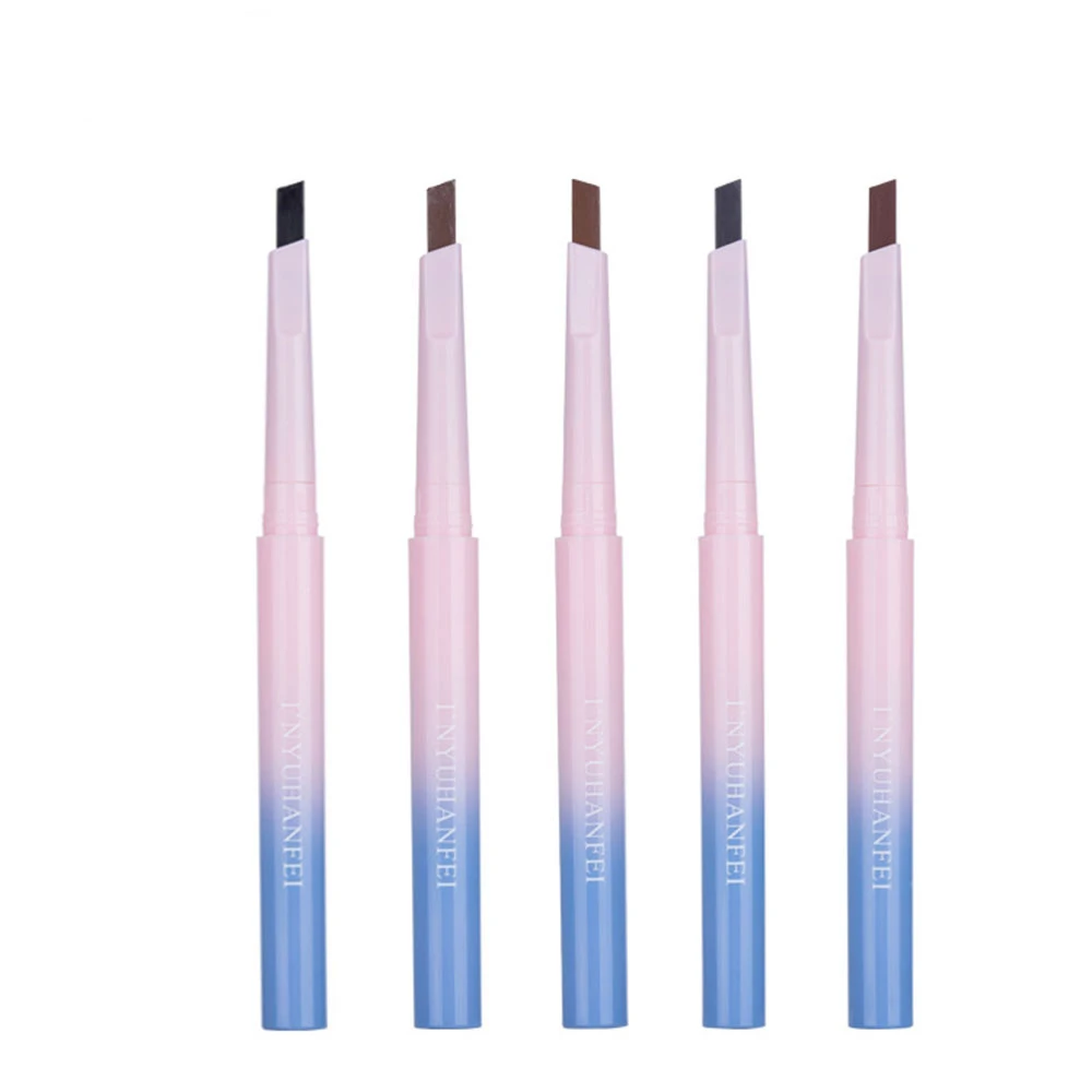 Eyebrow Pencil Durable Waterproof Long Lasting Automatic Rotation Gradient Pen Fine Sketch Non-marking Square Dye | Красота и