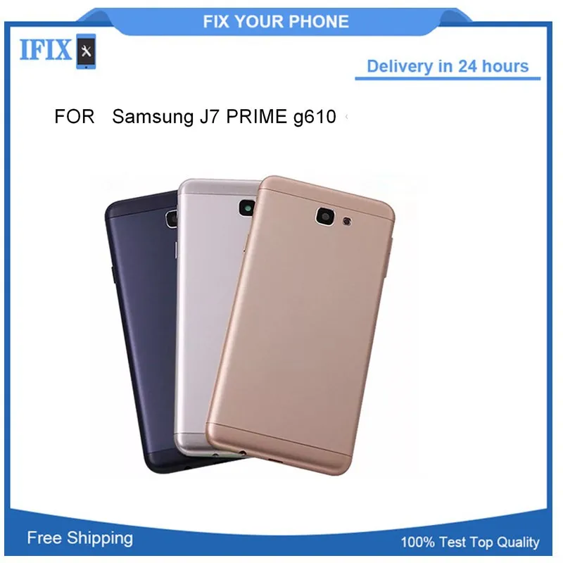 Для Samsung для Galaxy J7 Prime G610 задняя крышка рамка запасная часть черный белый золотой в