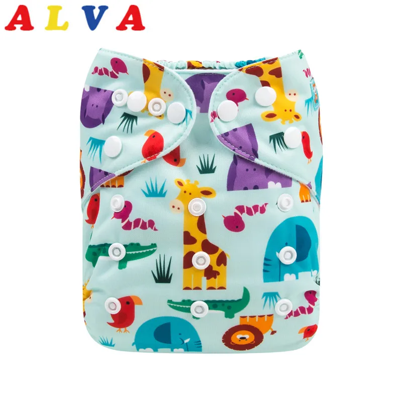 Новое поступление! Тканевые подгузники Alvababy Детские Многоразовые Современные