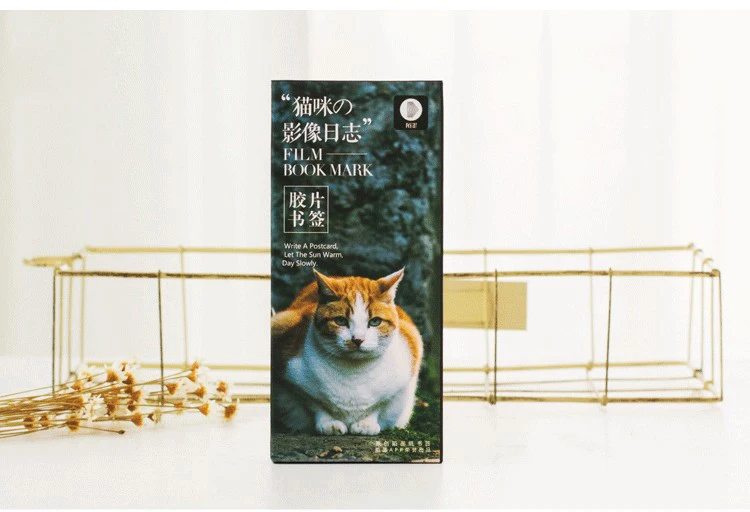 30 Шт./упак. Творческие Кошки Фильм Закладки Бумаги Мультфильм Животных Подарок