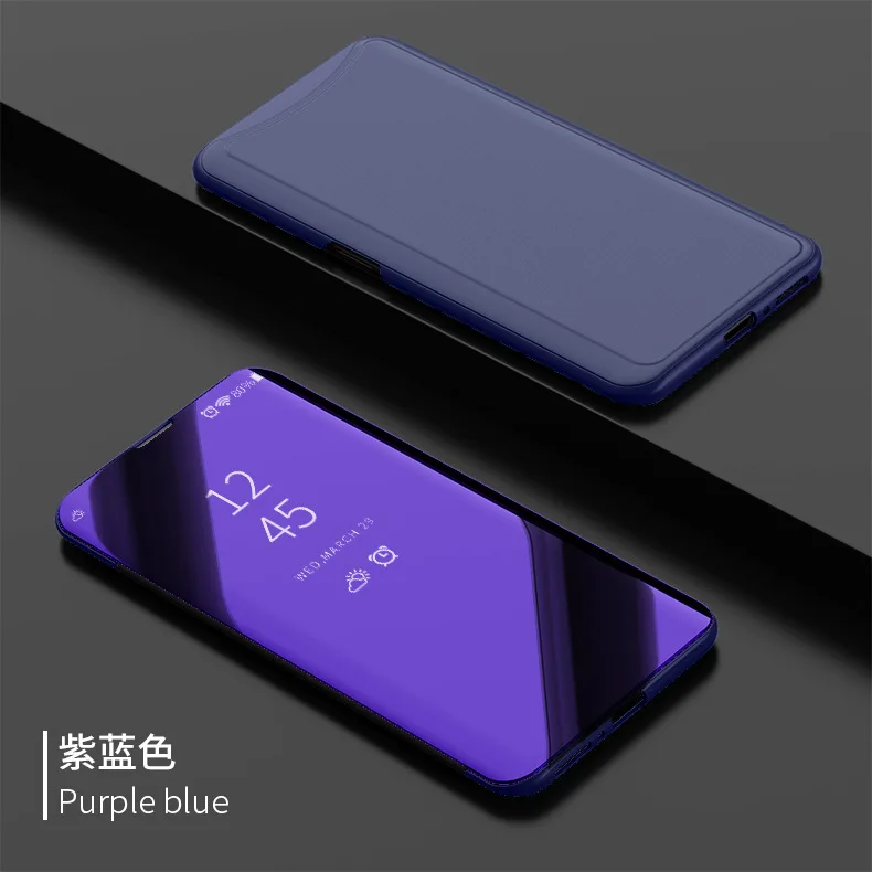 Clear View смарт-Зеркало чехол для телефона vivo NEX X21 Y71 Y83 Y69 противоударный Бесплатная