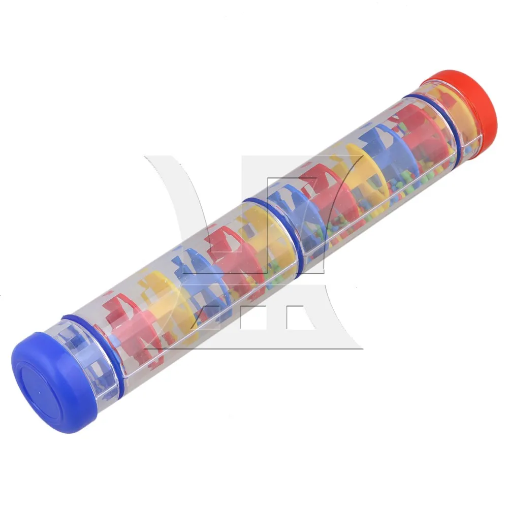 Yibuy 30 см длинный Milticolor дождевик шейкер музыкальная игрушка инструмент
