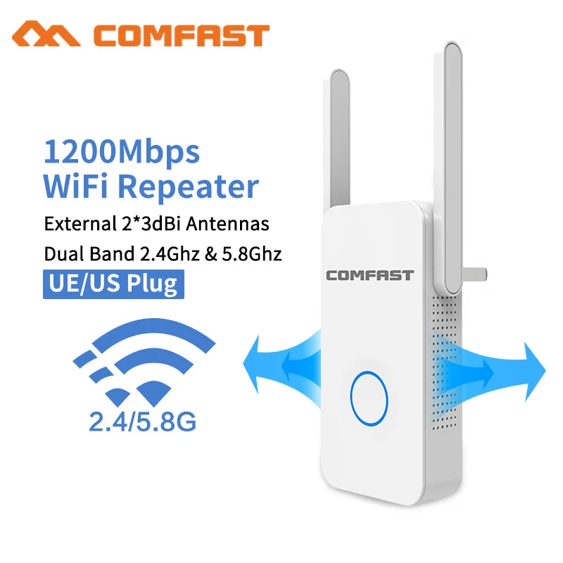 10 шт. домашний Wi Fi репитер Comfast высокоскоростной 1200 Мб/с усилитель диапазона