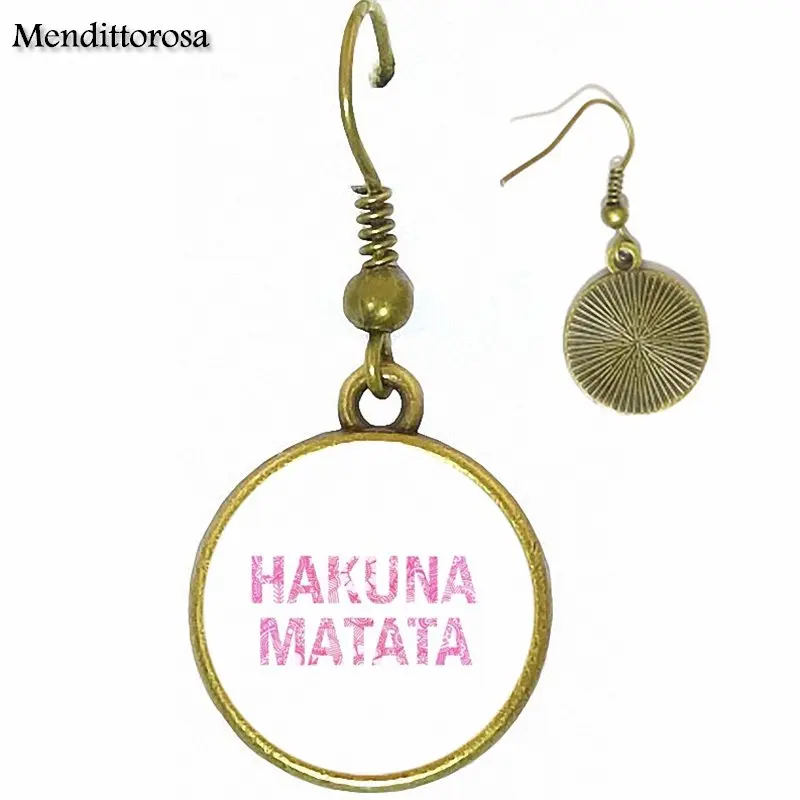 Hakuna Matata вдохновляющие ювелирные изделия известного бренда со стеклянным