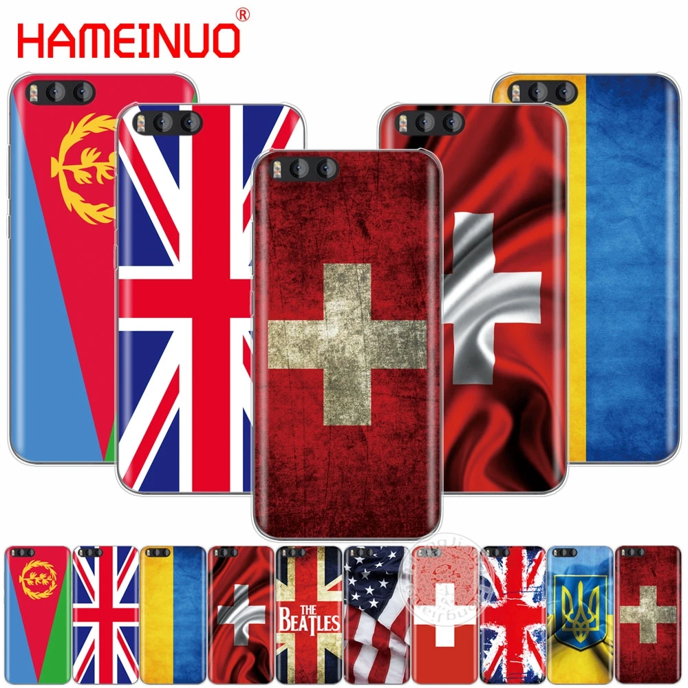 HAMEINUO Эритрея Швейцария украинский Флаг Великобритании чехол для Xiaomi Mi 3 4 5 5S 5C 5X 6