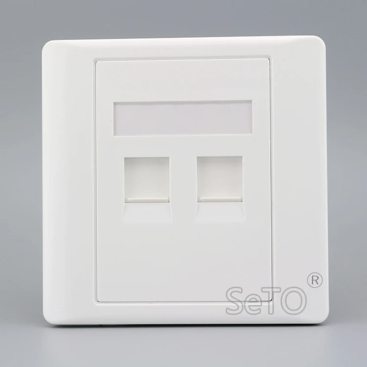 SeTo 86 Тип RJ11 Cat3 телефон + гигабитный щит сеть Lan RJ45 Cat6 розетка настенная пластина