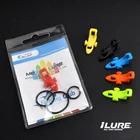 Пластиковый держатель рыболовных крючков для удочки, рыболовные приманки, рыболовные снасти, зажим для удочки, петля с резиновыми уплотнительными кольцами