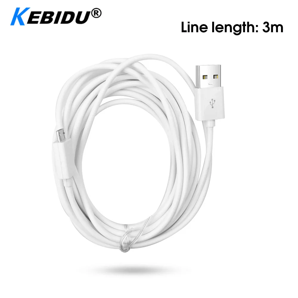 Зарядный кабель USB Kebidu 3 м микро-игра зарядный шнур для Sony Playstation PS4 4 Xbox One
