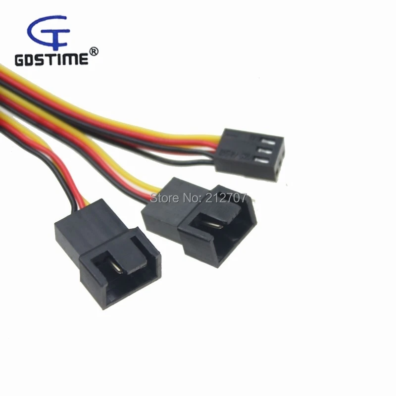 5 шт. 30 см 3 Pin компьютерный корпус ПК вентилятор питания Y сплиттер Кабельный