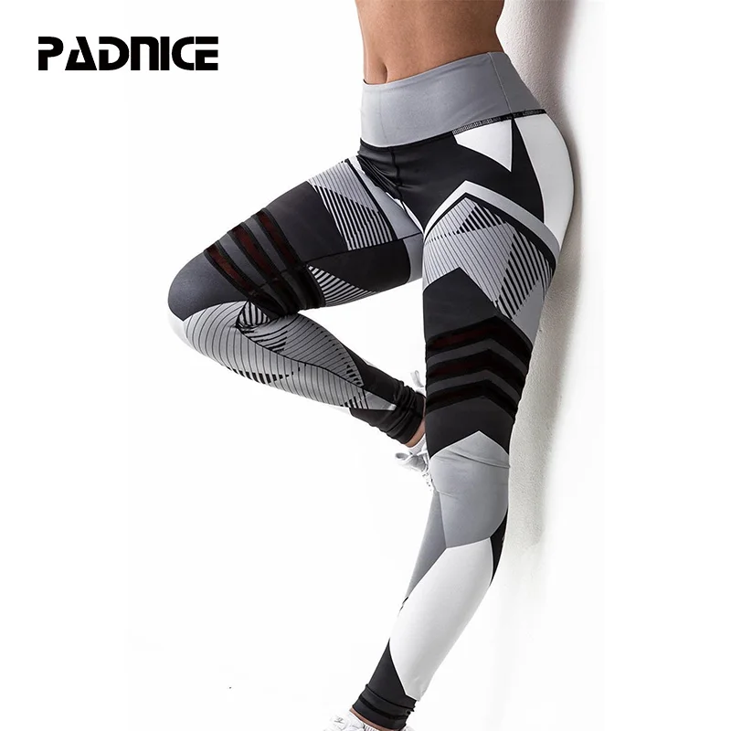 

Женские спортивные штаны PADNICE для занятий йогой, компрессионные колготки, брюки, эластичные леггинсы для бега и фитнеса с пуш-ап средней тал...