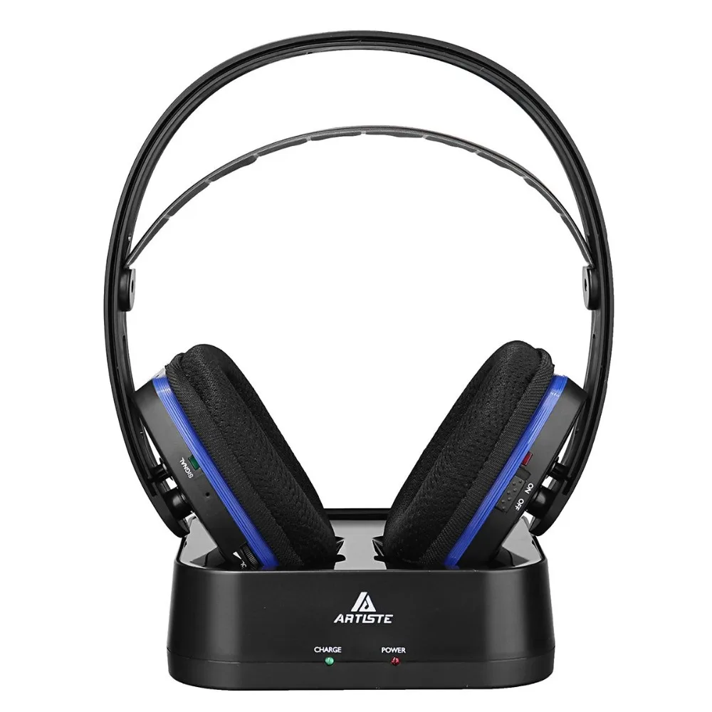 Artiste D2 2,4 ГГц HiFi Bluetooth наушники глубокий бас беспроводные телевизионные наушники с передатчиком док-станция для мобильного телефона музыка