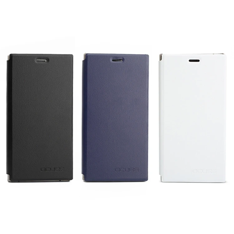Чехол-книжка OCUBE для смартфона Oukitel K3 кожаный чехол с горизонтальной текстурой на