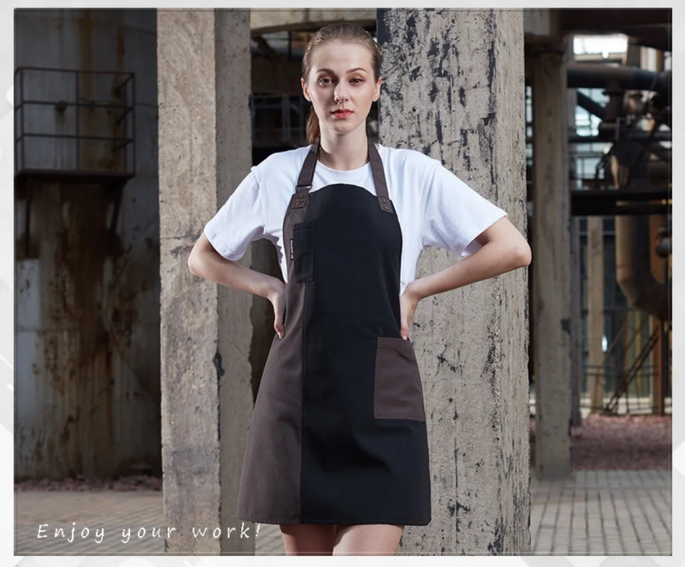 Джинсовый фартук для шеф-повара, кухни, приготовления барбекю, Кухонный Фартук для женщин и мужчин, регулируемый Карманный Фартук для шеф-повара, Детский фартук