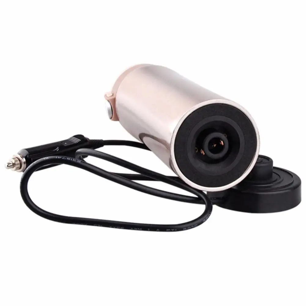 12V 400ml Автомобильная чашка для путешествий из нержавеющей стали с подогревом