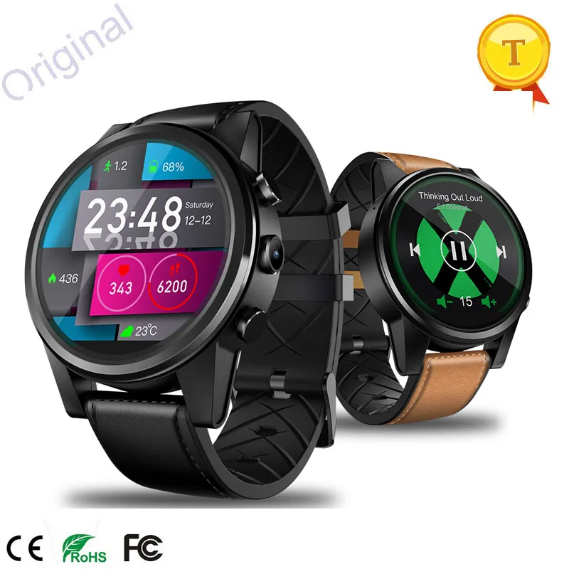 Toptronics Тор 4 двойной 4G gps/ГЛОНАСС 16 ГБ SmartWatch 5.0MP+ 5.0MP двойная камера Android часы 1," AOMLED Дисплей Смарт часы для мужчин