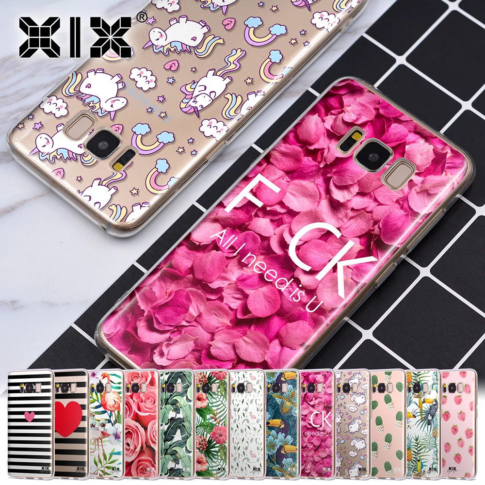 Мягкий чехол из ТПУ для Samsung Galaxy S8 с розовыми цветами S9 S7 Edge Plus J3 J5 J7 2016 2017|cover for samsung